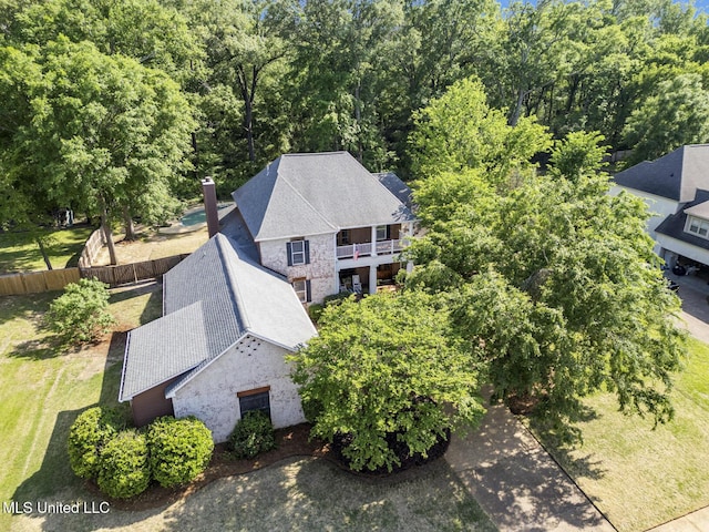 birds eye view of property