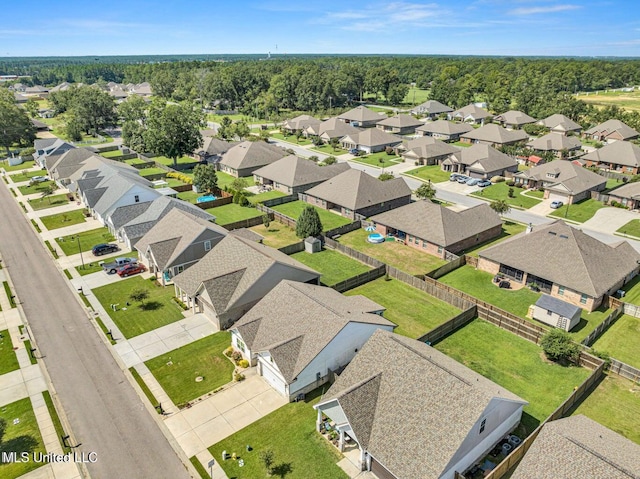 birds eye view of property featuring a residential view