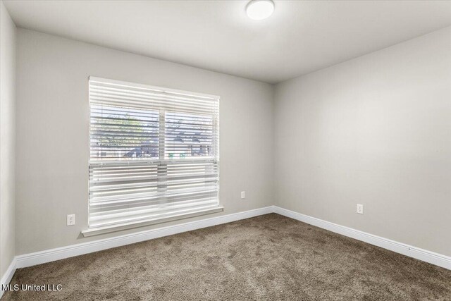 view of carpeted empty room