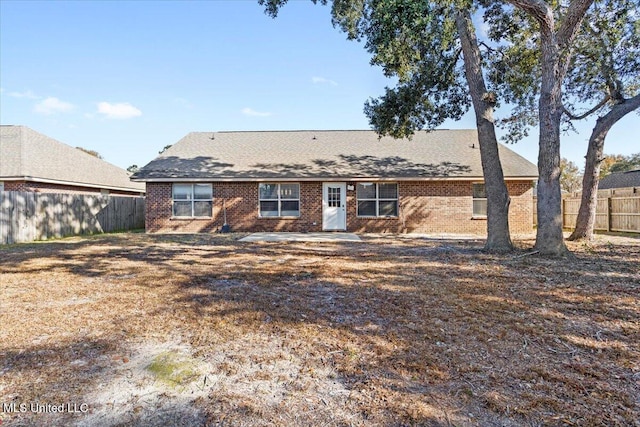 view of rear view of property