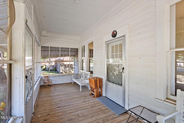 view of sunroom / solarium