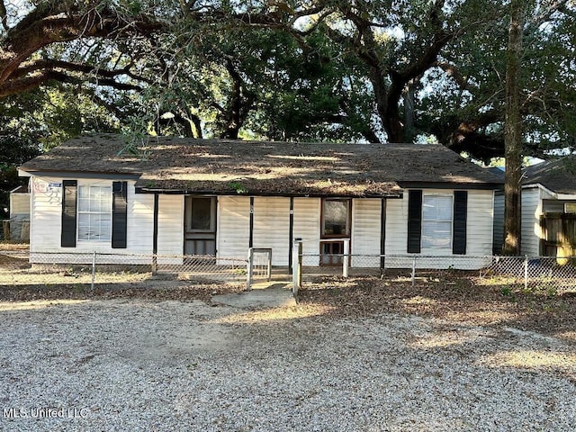 view of ranch-style house