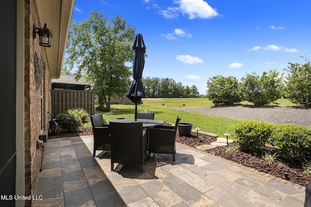 23 Callaway Ct, Hattiesburg, MS 39402 - view of patio / terrace featuring outdoor dining area