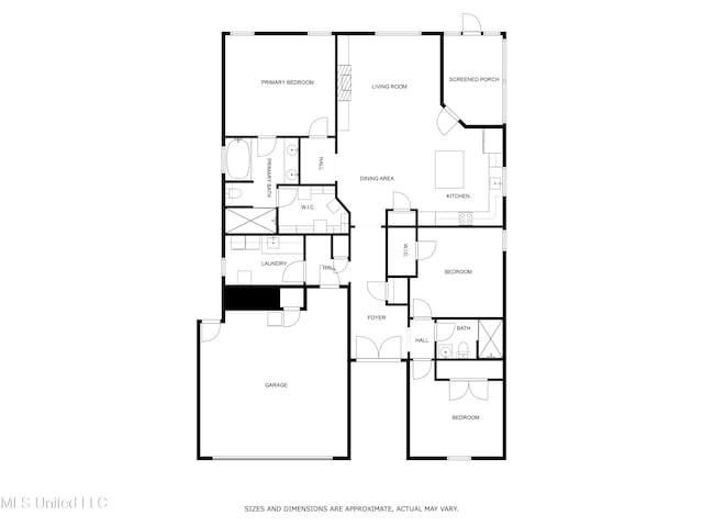 23 Callaway Ct, Hattiesburg, MS 39402 - floor plan / room layout