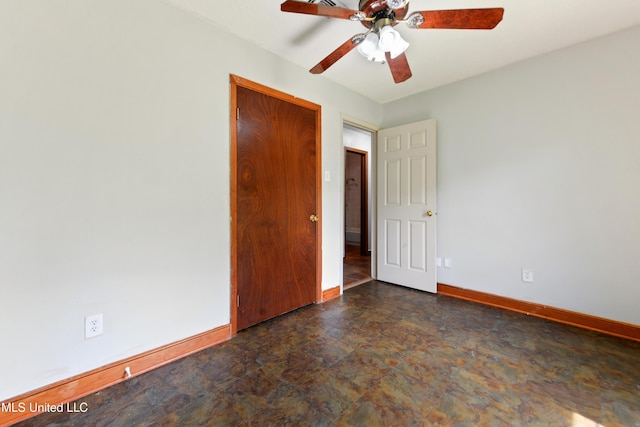 20 Yorkshire Pkwy, Gulfport, MS 39503 - empty room with baseboards, ceiling fan, and stone finish flooring
