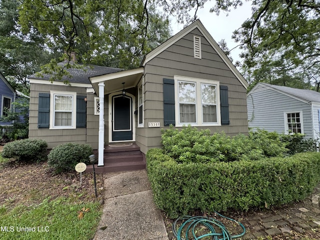 view of bungalow-style home