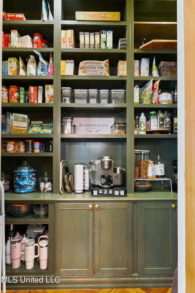 view of pantry