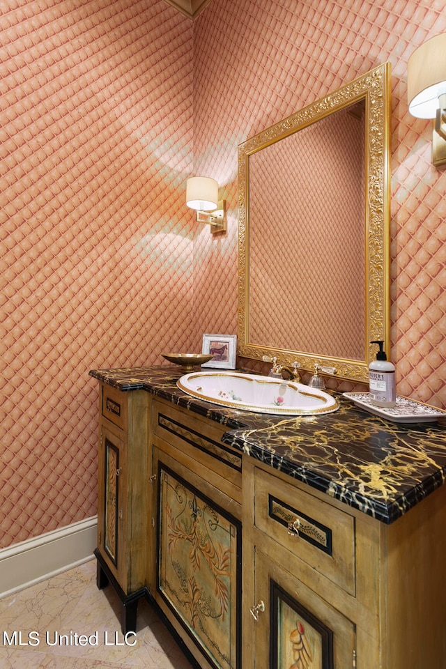 bathroom with vanity