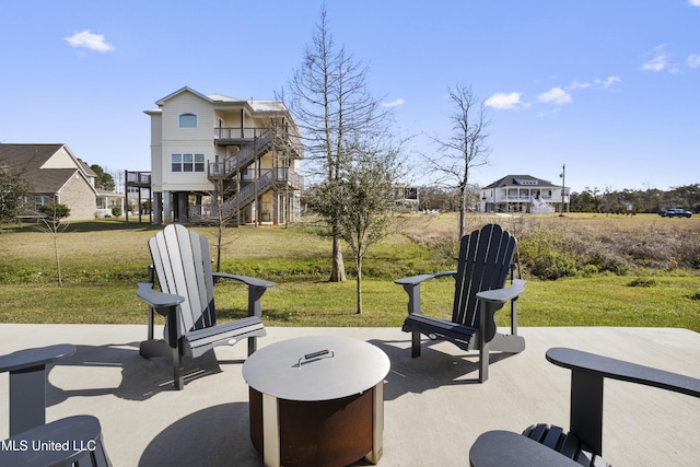 122 Aiken Rd, Waveland, MS 39576 - view of patio featuring stairs