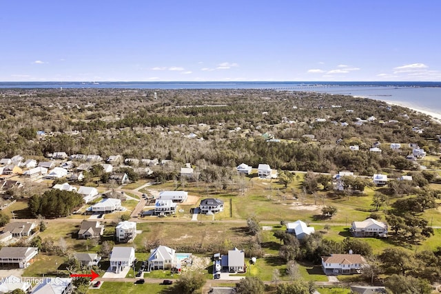 122 Aiken Rd, Waveland, MS 39576 - birds eye view of property featuring a residential view and a water view