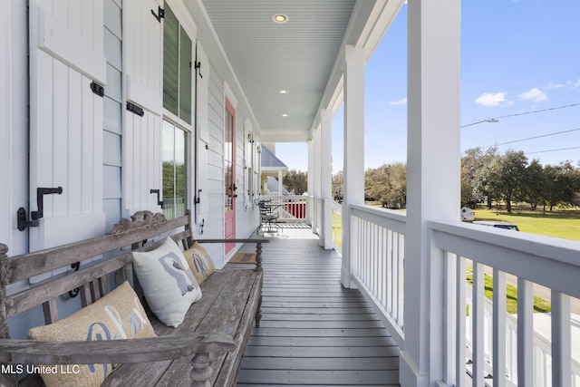 122 Aiken Rd, Waveland, MS 39576 - balcony with covered porch