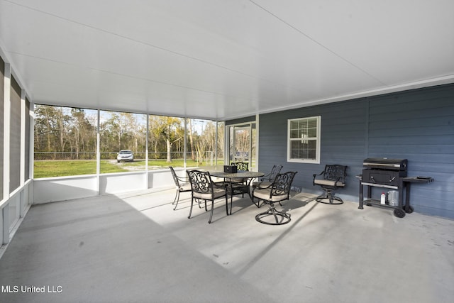 view of sunroom / solarium