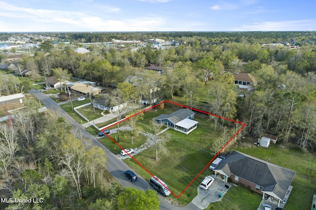 birds eye view of property