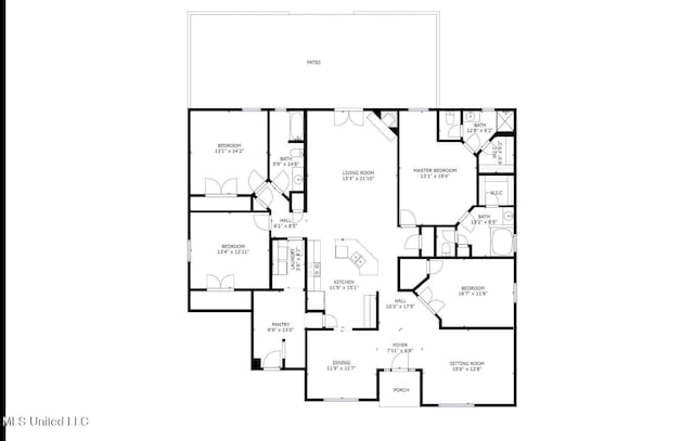 11295 Peyton Dr, Gulfport, MS 39503 - home floor plan