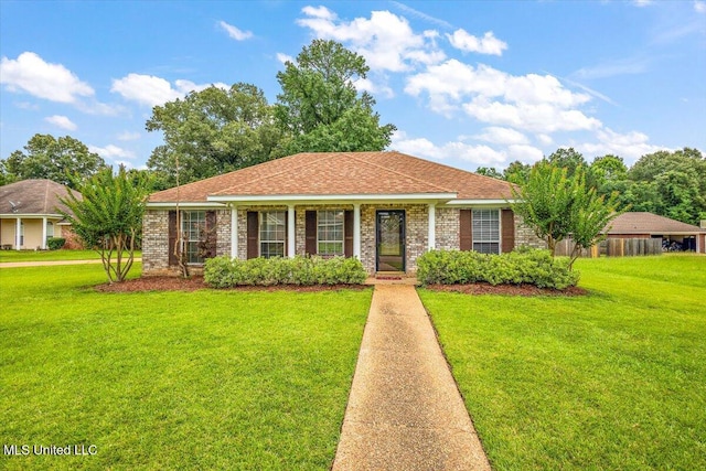 900 Redwood Cv, Byram, MS 39272 - single story home with a front yard, brick siding, and roof with shingles