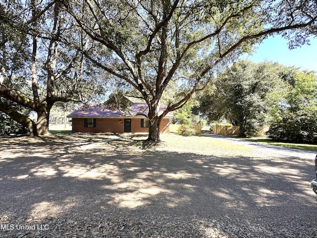 view of front of house