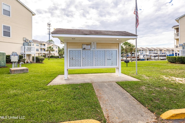 2421 Beachview Dr Unit F16, Ocean Springs, MS 39564 - view of community featuring a yard and mail area