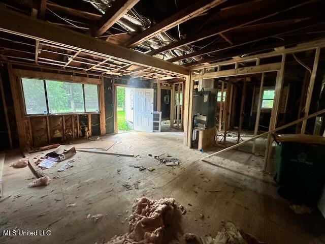 11196 Dewey Lawrence Cir, Diberville, MS 39540 - miscellaneous room featuring healthy amount of natural light and heating unit