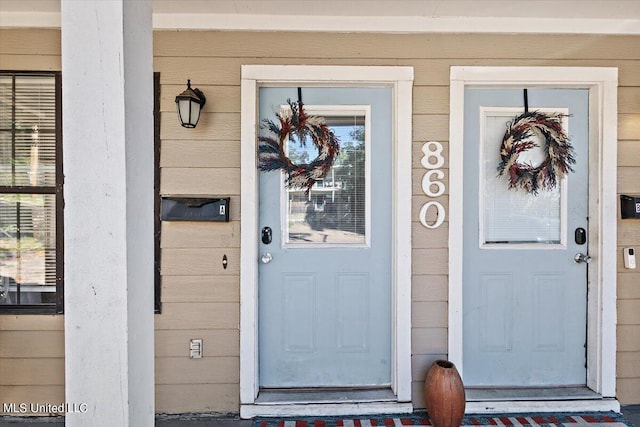 view of entrance to property