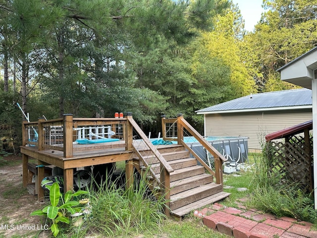 view of wooden terrace