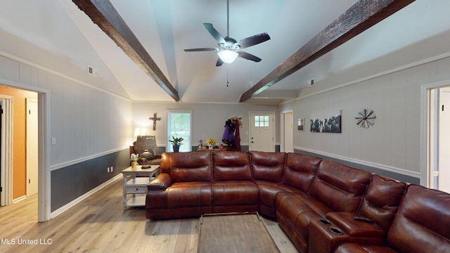 3902 S Windermere Dr, Nesbit, MS 38651 - living room featuring an office area, light wood-type flooring, a ceiling fan, and baseboards