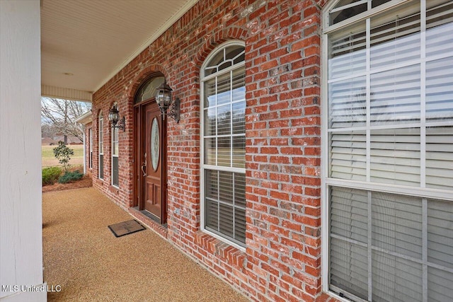 exterior space with a porch