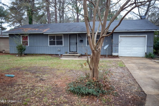 ranch-style house with a garage