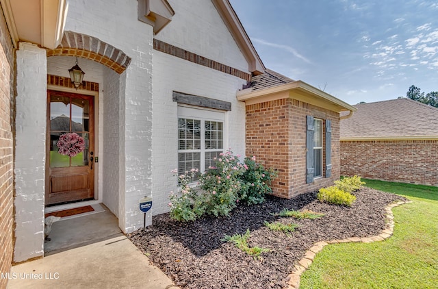 513 Willow Valley Cir, Brandon, MS 39047 - doorway to property with brick siding
