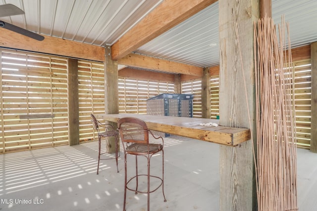 exterior space featuring outdoor dining area