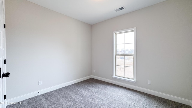 spare room featuring carpet floors