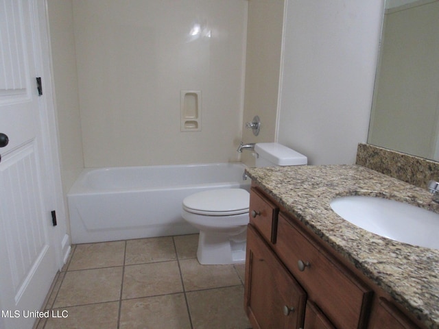 3542 Marcia Louise Dr, Southaven, MS 38672 - bathroom featuring vanity, tile patterned flooring, and bathing tub / shower combination