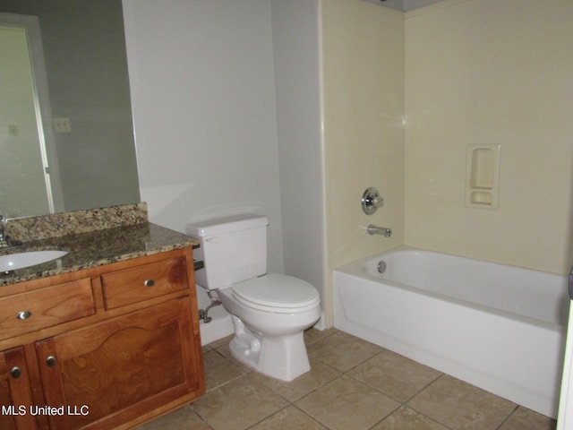 3542 Marcia Louise Dr, Southaven, MS 38672 - bathroom featuring vanity, tile patterned floors, and bathing tub / shower combination
