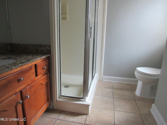 3542 Marcia Louise Dr, Southaven, MS 38672 - full bath featuring a stall shower, tile patterned floors, and vanity