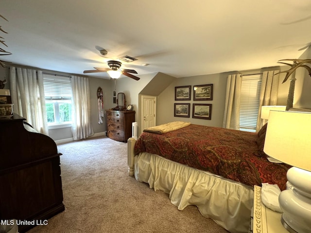 59 Dunbar Rd, Natchez, MS 39120 - bedroom featuring carpet and a ceiling fan