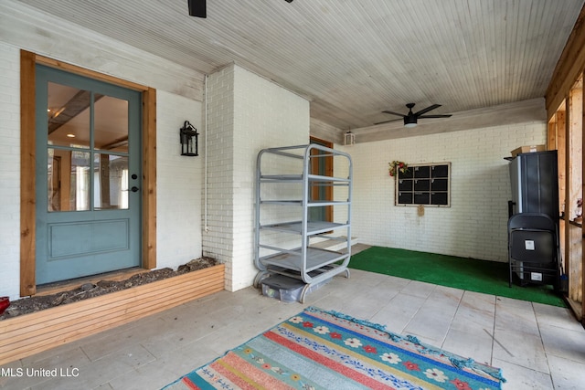 190 Briarwood Dr, Holly Springs, MS 38635 - view of patio / terrace featuring ceiling fan