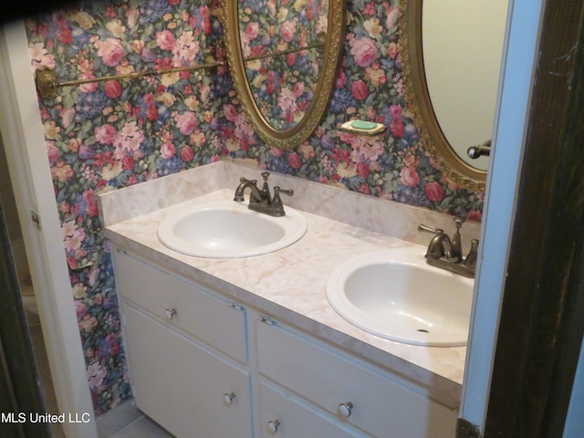 bathroom with vanity