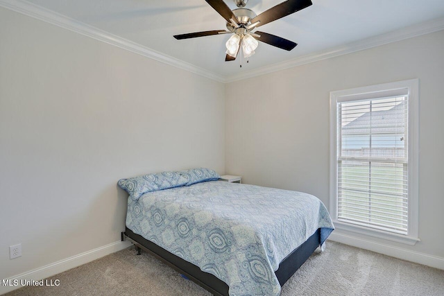953 Glenwild Cir, Canton, MS 39046 - carpeted bedroom featuring ornamental molding and a ceiling fan