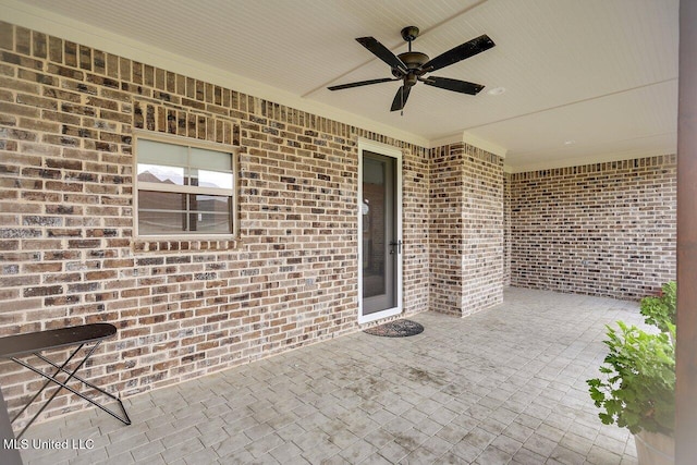 953 Glenwild Cir, Canton, MS 39046 - view of patio featuring a ceiling fan