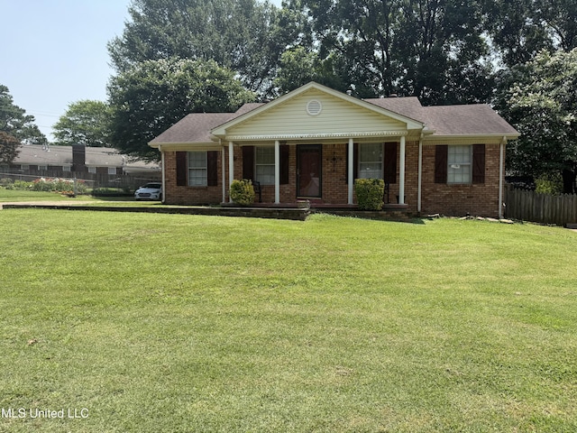 8528 E Cedar Cir, Southaven, MS 38671 - view of front of house featuring brick siding and a porch