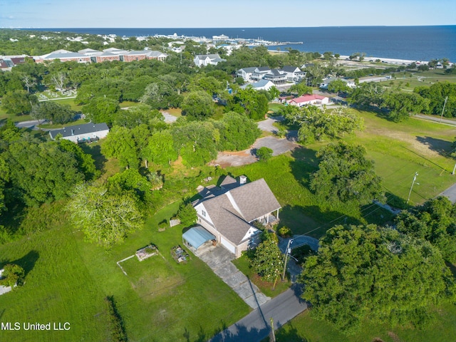 224 Clarence Ave, Pass Christian, MS 39571 - aerial view of property and surrounding area featuring a large body of water