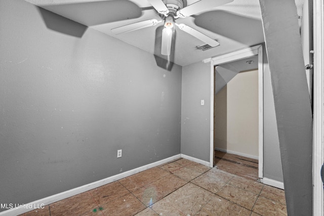 224 Clarence Ave, Pass Christian, MS 39571 - unfurnished bedroom with baseboards and a ceiling fan