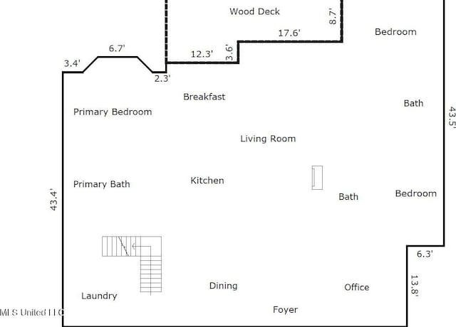 224 Clarence Ave, Pass Christian, MS 39571 - floor plan / room layout