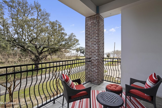 view of balcony