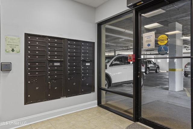 view of community with mail boxes