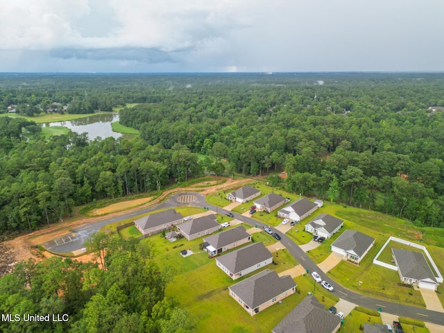 87139 Highpoint Dr, Diamondhead, MS 39525 - aerial view of a heavily wooded area and a large body of water