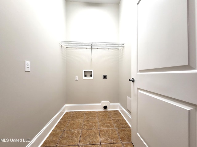 laundry room featuring hookup for an electric dryer and washer hookup