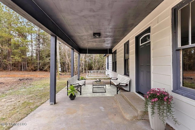 view of patio / terrace with covered porch