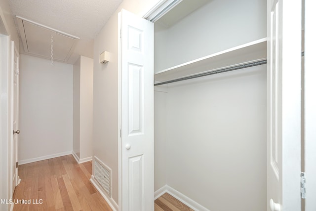 closet featuring visible vents