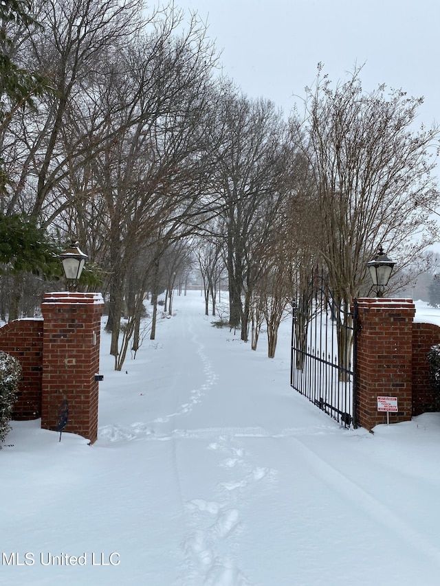 7300 Davidson Rd, Olive Branch, MS 38654 - view of yard covered in snow