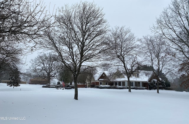 7300 Davidson Rd, Olive Branch, MS 38654 - view of yard layered in snow